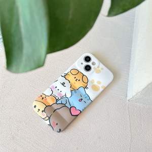 Funny Cute Small Animals Pattern Design Funda de teléfono esmerilada de silicona suave a prueba de golpes para iPhone 14 14 Pro Max - Product Image 3