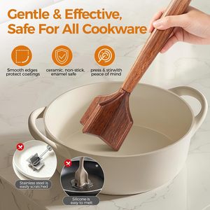 Écraseur à viande en bois, pilon à viande, hachoir à viande, outil pour écraser les hamburgers, écraseur de pommes de terre et de haricots, déchiqueteur de poulet et de bœuf, ustensile de cuisine - Product Image 6