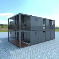 DXH usine de maisons modulaires préfabriquées isolées de luxe 3 4 5 chambres à coucher kit préfabriqué résistant aux ouragans maison en conteneur à deux étages