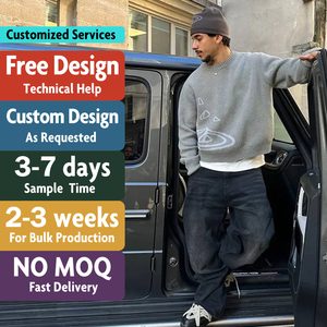 Custom LOGO Men <strong>Sweater</strong> OEM Winter Pullover Design Pattern Cotton Knitwear Long Sleeve Crew Neck Jumper Custom <strong>Knitted</strong> <strong>Sweater</strong> - Product Image 3