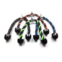 Corde de triceps pour exercices de musculation à domicile, robuste, antidérapante, avec fixation par câble, verte, 27 et 36 pouces