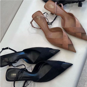 Sandali di Lusso da Donna ZA* <span class=keywords><strong>Arancioni</strong></span>, Scarpe Eleganti <span class=keywords><strong>con</strong></span> <span class=keywords><strong>Lacci</strong></span> Incrociati e Tacco Medio-Basso - Product Image 2