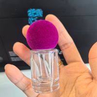 15ml lege luxe glazen parfumfles, 15ml glazen spuitfles met dikke bodem, verpakking met warme fluwelen pluche dop