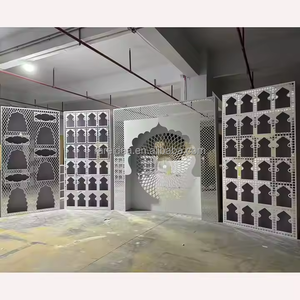 Tùy Chỉnh Ấn Độ Cung Điện Phong Cách Acrylic Đám Cưới <span class=keywords><strong>Backdrop</strong></span> Vòm Lối Đi Lối Đi Đứng <span class=keywords><strong>Backdrop</strong></span> Cho Đám Cưới Trang Trí Sân Khấu - Product Image 5