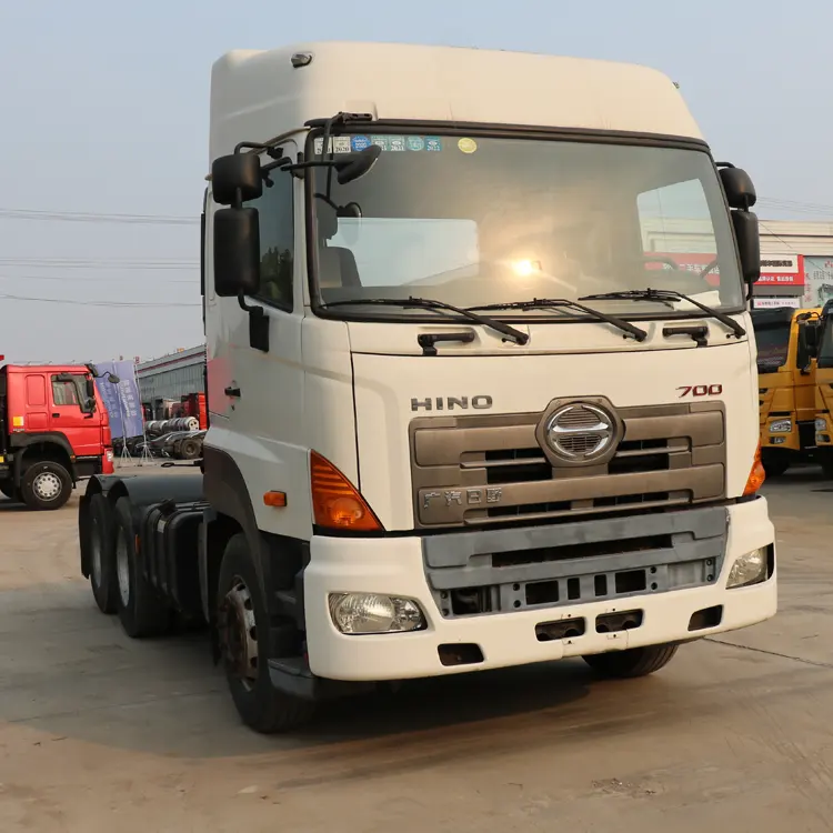 Hot Sales Gebruikt Goede Staat Japan Hino 700 Tractor Truck Heads Cargo Trucks In Hoge Kwaliteit Voor Zuid-Afrika Zambia