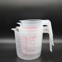 Ensemble de Mesure en Plastique de Qualité Alimentaire avec Logo Personnalisé, Gobelets à Shot Empilables, Outil de Cuisine pour la Pâtisserie, Carafe Transparente 250ml 500ml 600ml 1000ml