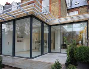 Fenêtre <span class=keywords><strong>en</strong></span> <span class=keywords><strong>baie</strong></span> <span class=keywords><strong>en</strong></span> verre isolant avec cadre <span class=keywords><strong>en</strong></span> aluminium et panneau de verre personnalisé - Product Image 6