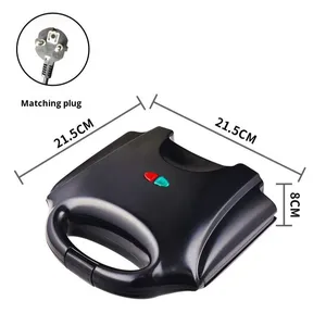 Máquina Eléctrica Multifuncional Totalmente Automática para Hacer Hamburguesas, Sándwiches, Paninis y Desayunos, 750W - Product Image 2