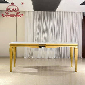 Modern Rectangle Stainless Steel Long Outdoor Portable Bar <b>Table</b> for Home Bar & Hotel Use - Product Image 2