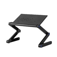 Support pliable pour ordinateur portable, support de bureau réglable en hauteur avec rangement pour clavier, en ABS, multifonctionnel, en stock
