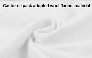 Top One Venta al por mayor Natural sin blanquear Famicheer Cintura Cuello Compresa Wrap Set Paquete de aceite de ricino orgánico - Product Image 3