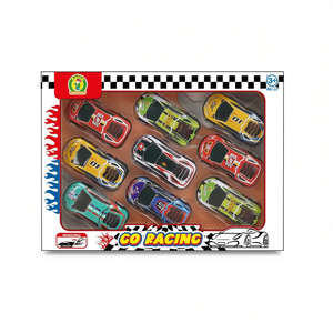 Go Racing Retrocarica 9, Set de 9 Autos de Metal Fundido a Presión, Colección de Vehículos de Juguete para Niños de 3+ Años - Product Image 2