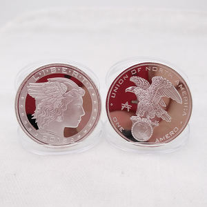 عملة تذكارية مخصصة للبيع بالجملة، عملة التحدي المعدنية بطلاء ذهبي وفضي عتيق، مقاس 3 أو 4 سم، مصنوعة من سبائك الحديد والزنك والنحاس الأصفر والنحاس كهدايا تذكارية - Product Image 5