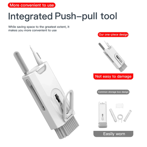 Kit de nettoyage 8-en-1 pour écouteurs, caméras, téléphones, tablettes, ordinateurs portables, écrans de télévision – Outils de nettoyage et stylo de nettoyage pour casques audio, compatible AirPod <span class=keywords><strong>Pro</strong></span> 3 2 1 - Product Image 6