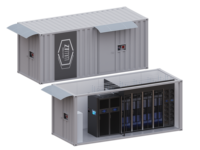 Centre de données préfabriqué en conteneur 20GP avec système de refroidissement par air, rack de serveur 42U, solution de centre de données personnalisée