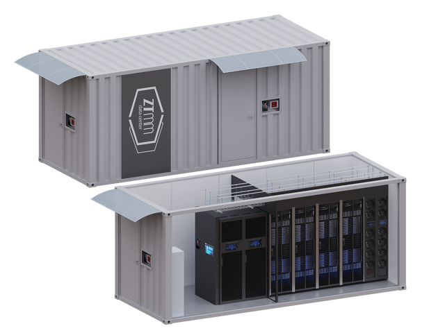 Prefabricated 20GP Container Data Center with Air Cooling System 42U Server Rack Customized Data Center Solution