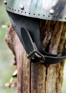 Casco Medieval Secreto de Alta Gama, Hecho a Mano, Armadura de Acero, Casco de Caballero Medieval, Estilo Histórico, Adorno Decorativo para Disfraces - Product Image 3
