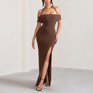 Faldas largas de mujer roupas fabricantes personalizado luxo sexy elegante noite vestidos casuais mulher vestidos - Product Image 3