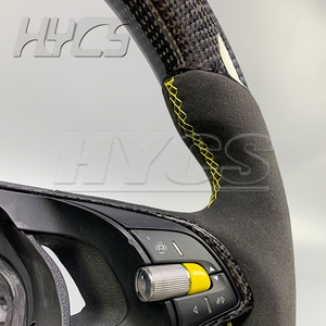 Accessoires intérieurs de voiture Volant de course en fibre de carbone et LED pour <span class=keywords><strong>SKODA</strong></span> <span class=keywords><strong>Octavia</strong></span> <span class=keywords><strong>RS</strong></span> IV VRS - Product Image 4