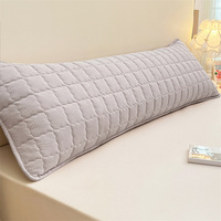 Housse de coussin matelassée en gaze double couche Kapok Cloud-Feel, motif floral épaissi, 15m x 18m