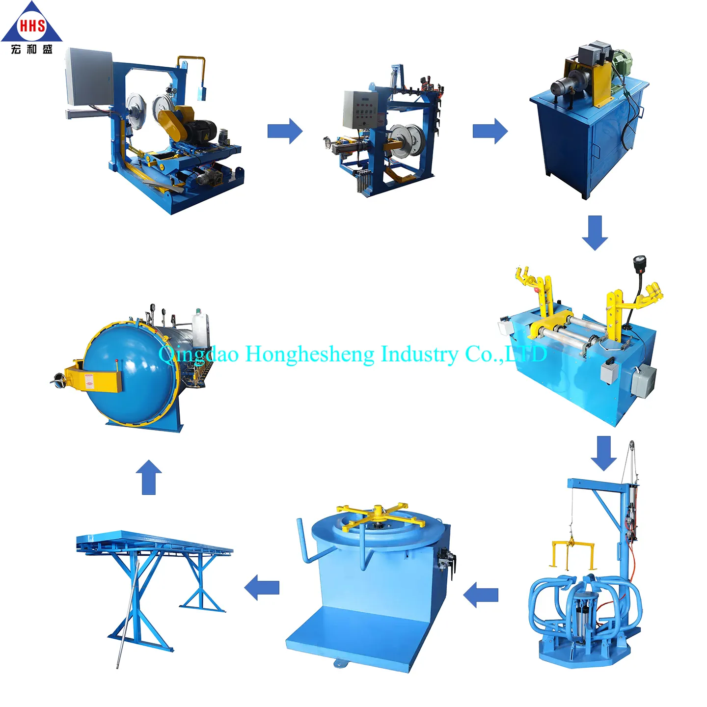 ISO & CE 인증 사용 타이어 retreading 라인/타이어 감기 retreading/OTR/트럭 타이어 retreading 기계