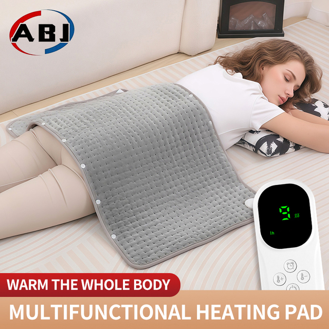 Portable Washable PTC Winter Heated Blanket with Digital Control and Overheat Protection Electric Heating Pad for Home Use