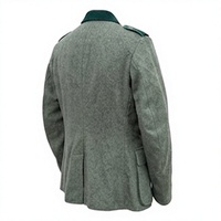 Tunique d'hiver à double boutonnage pour homme, uniforme allemand de la Seconde Guerre mondiale, mélange de laine, manches longues, vintage, imperméable, coupe-vent, réversible