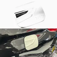 For 2021 2022 Toyota Highlander ABS Chrome Gas Tank Cover Oil Fuel Tank Cover Decoration Stickers Exterior Car Accessories