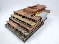 Modern Click WPC Decking Wood Plastic Composite Waterproof Outdoor Decking with Deep Embossed Wooden Grain Surface