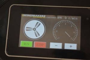 Latest Design LCD Panel WIFI <b>Control</b> 220V Motor 1.5m Outdoor Industrial Fans with Wheels Free <b>Standing</b> IP55 Protection for Gym - Product Image 3