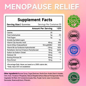 Gomitas para el Alivio de la Menopausia, Suplementos para Mujeres que Acompañan las Súbitas Afloraciones de Calor y Sudores Nocturnos - Product Image 6