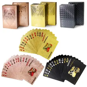 Cartes de jeu personnalisées pour adultes, taille standard, cartes à jouer en plastique étanche, impression de poker de luxe multi-styles
