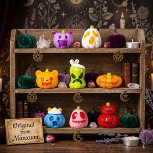 Figuras de Calabaza de Resina Miniatura al por Mayor, Brillan en la Oscuridad y de Color Sólido, para Decoración de Jardín de Hadas y Manualidades - Product Image 4