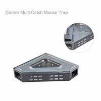 Piège à souris automatique en métal argenté, ferme à fourmis en tôle galvanisée, boîte à rongeurs solide et écologique pour intérieur, pièges à rats et souris 3008