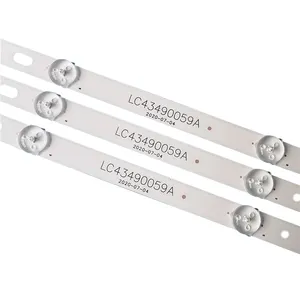 TKDMR חדש LED תאורה אחורית רצועת עבור LG טלוויזיה 43UJ634V 43LJ61_FHD_L LC43490059A LC43490058A Innotek 17Y 43inch_A-Type 43UJ630 HC430DGG