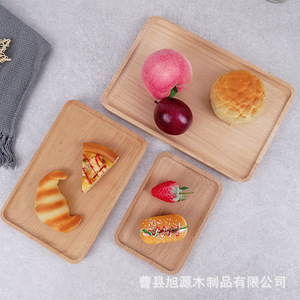 มีสินค้าในสต็อก: ถาดไม้สำหรับบาร์บีคิว พิซซ่า ของหวาน ซูชิ และขนมปังทรงสี่เหลี่ยมแบบญี่ปุ่น - Product Image 1