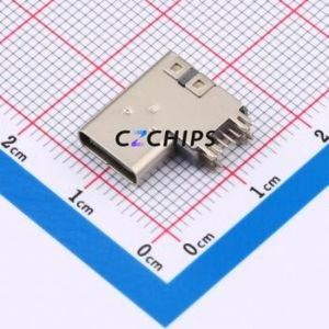 GT-USB-7036C USB Connector Through hole Component (THT) Connector Type-C USB 2.0 Female Side Insert - Product Image 1