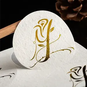 Индивидуальная Высококачественная частная торговая марка печать золотой фольги логотип наклейки текстурированная бумажная этикетка для бутылок