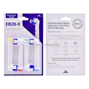Recharges d'usine pour brosse à dents électrique EB20-X Dual Clean Professional Care Smartseries Sensitive Clean, poils moyens en nylon, pour hôtel - Product Image 5
