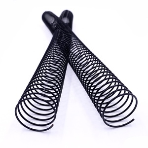 JP Excellente Qualité Couleur Noire 30mm En Nylon Enduit En Métal Bobine de Reliure Spirale En Spirale Pour Peigne de Reliure de Livre - Product Image 3