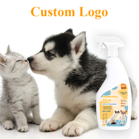 Spray désodorisant pour animaux de compagnie de marque privée 500ml chien chat parfum nettoyage de l'air pour animaux de compagnie éliminateur d'odeurs pour animaux de compagnie avec désodorisation