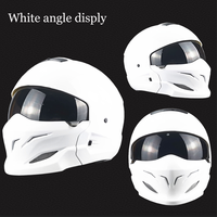 Casque complet Samurai Scorpion pour vélo électrique Vintage, casque de moto modulaire demi-visage 3/4, offre spéciale