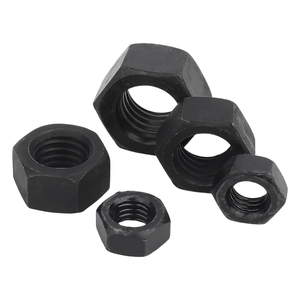 Écrou hexagonal en acier au carbone haute résistance, grade 8.8, 10.9, 12.9, M2 à M30, finition oxyde noir, écrou hexagonal robuste pour structure en acier - Product Image 2