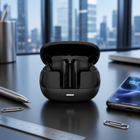Écouteurs intra-auriculaires TWS Brightblue avec annulation active du bruit (ANC/ENC), LED JL, étanchéité IPX5, Bluetooth 5.4, son surround avec basses améliorées