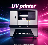 Impresora UV Cilíndrica de Alta Velocidad y Gran Altura de Impresión (22mm), con Chorro de Tinta Potente para Vasos, Jarrones, Frascos y Piezas Curvas Irregulares