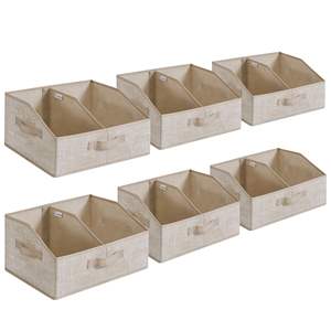 Paniers de rangement, bacs de rangement pliables, boîtes en tissu, 15,7 x 11,8 x 7,9 pouces, rangement pour placard, 3 poignées, pour chambre <span class=keywords><strong>à</strong></span> coucher - Product Image 1