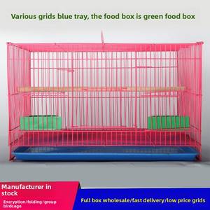 กรงนกขนาดใหญ่พับได้สำหรับนกกิ้งโครงนกในบ้านบ้านพันธุ์หนาแน่นกรงนกแก้วพลาสติกแบบตาข่ายมีลวดลายแข็ง - Product Image 2