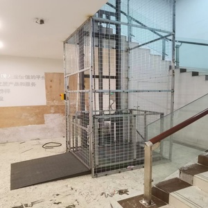 24v Güvenlik Kontrolleri ile Hidrolik Ev Tipi Yük Asansörü 1000x1000mm Tabla 3m Kaldırma Yüksekliği - Product Image 2