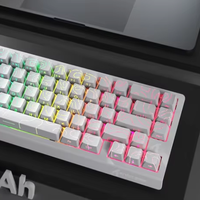 Clavier de jeu sans fil programmable X68PRO RGB rétroéclairé 2,4 GHz avec axe magnétique à effet Hall et moule exclusif