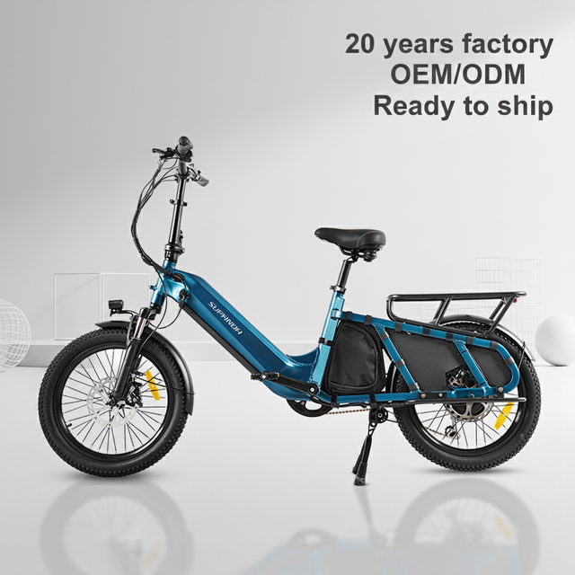 EU Warehouse Foldable Smart Electric Cargo Dirt Bike with Lithium Battery 100km Long Range Waterproof Delivery E-Bike Bike